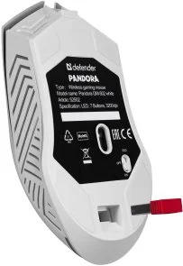 Фото: Миша Defender Pandora GM-502 Wireless White (52502) № 6 | KTC