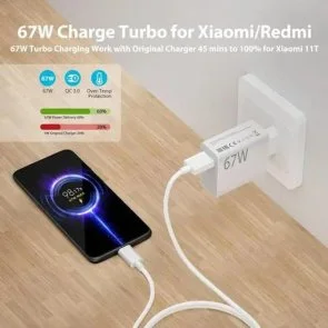 Фото: Зарядний пристрій Xiaomi HyperCharge 67W White (BHR07SKEU) № 9 | KTC