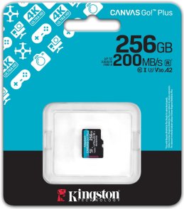 FLASH пам'ять Kingston Canvas Go Plus Class 10 UHS-I U3 V30 A2 Micro SDXC 256GB (SDCG4/256GBSP)