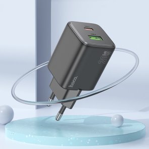 Зарядний пристрій Hoco N41 Almighty 20W Black (6942007617024)