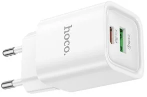 Фото: Зарядний пристрій Hoco C149A Charm QC3.0 PD 30W White (6942007630337) № 3 | KTC