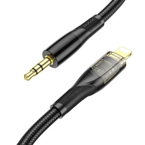 Перехідник BOROFONE UPA25 Lightning M / Jack 3.5mm 1m Black (6931474791153)
