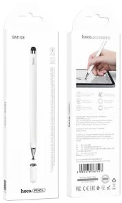 Фото: Стилус Hoco GM103 Fluent Series Universal Capacitive Pen White (6931474767127) № 3 | KTC