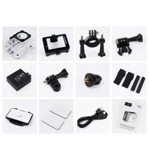 Фото: Екшн-камера Hoco DV100 Sports Camera Black (6942007616799) № 5 | KTC