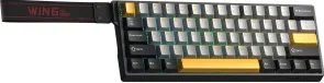 Фото: Клавіатура Aula WIN60 HE Max Magnetic Switch ENG/UKR Black/Grey/Yellow (6978080504036) № 4 | KTC