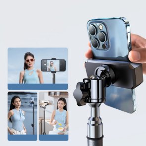 Штатив RTAKO RLD-001 1.7M Matte Carbon Steel Tripod Black (6975068278620)