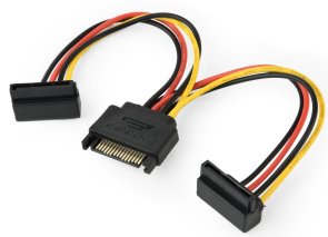  Кабель Cablexpert SATA / 2xSATA 0.15m (CC-SATAM2F-02)