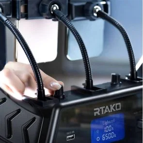 Фото: Світлодіодне селфі-кільце RTAKO AR-GTB01-18S digital display Ring Light 6942063218661 № 9 | KTC
