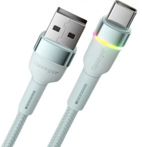 Кабель Essager Colorful LED 3A AM/Type-C 1m Blue (EXCT-XCD03)