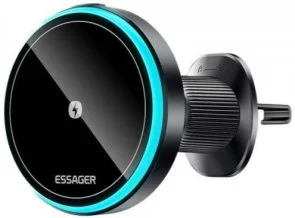Фото: Кріплення для мобільного телефону Essager Hands Free Car Vent Car Mount Phone Holder Black (EZJCX-YS01-Z) № 2 | KTC