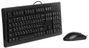 Фото: Комплект клавіатура+миша A4tech KR-8572S Black № 2 | KTC