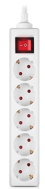 Мережевий фільтр Real-EL RS-Protect M 5/1.8m White (EL122300025)