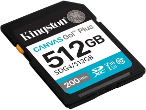 FLASH пам'ять Kingston Canvas Go Plus Class 10 UHS-I U3 V30 SDXC 512GB (SDG4/512GB)