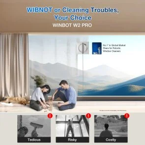 Фото: Мийник вікон ECOVACS DEEBOT Winbot W2 PRO (WG852-11) № 14 | KTC