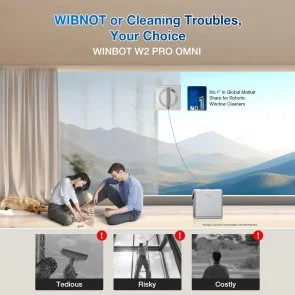 Фото: Мийник вікон ECOVACS DEEBOT Winbot W2 PRO OMNI (WG851-11) № 14 | KTC