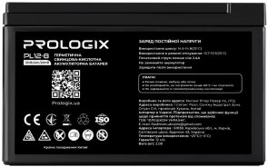 Батарея для ДБЖ ProLogix 12V 8Ah AGM (PL12-8)
