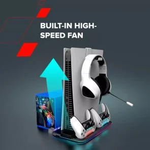 Фото: Підставка Canyon CS-51 RGB PS5 Slim/DE Charge Black (CND-CSPS5B-1) № 9 | KTC