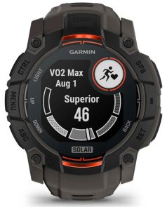 Смарт годинник Garmin Instinct 3 - 50 mm Solar Black with Charcoal Band (010-02935-00)