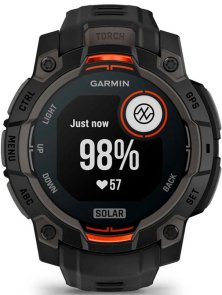 Смарт годинник Garmin Instinct 3 - 45 mm Solar Black with Black Band (010-02934-00)