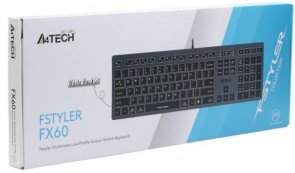 Клавіатура A4tech FX60 Fstyler White backlit Grey (FX60 USB (Grey) White backlit)