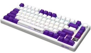 Фото: Клавіатура Lorgar KBP7075W Toxic Purple ENG WL/RT/USB White (LRG-KBP7075W-WH-US) № 4 | KTC