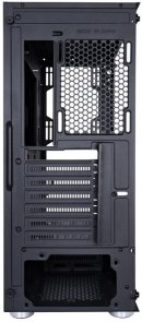 Корпус 1stPlayer X5-BK-4F1 Black with window