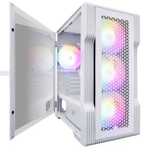 Корпус 1stPlayer T3-WH-4F1-W White with window