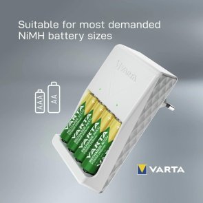 Зарядний пристрій Varta Plug Charger with 4xAA 2100mAh (57657101451)
