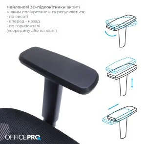Фото: Крісло OfficePro Balance OC620 Black (OC620-B-B-B) № 12 | KTC