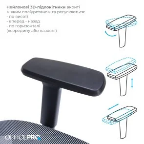 Фото: Крісло OfficePro Balance OC620 Black/Dark Gray (OC620-B-DG-DG) № 12 | KTC