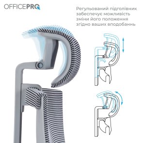 Крісло OfficePro Balance OC620 Gray/Dark Gray (OC620-G-DG-DG)