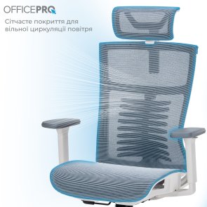 Крісло OfficePro Balance OC620 White/Dark Gray (OC620-W-DG-DG)