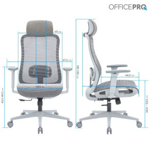 Крісло OfficePro Wave OC670 Gray (OC670-G-G-G)