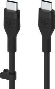 Кабель Belkin BoostCharge Flex 60W Type-C / Type-C 1m Black/White 2 Pack (CAB009BT1MBW2PK)