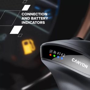 Миша Canyon MW-25 Ergonomic LED AA Dual Mode Wireless Black (CNS-CMSW25)