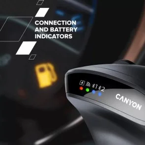 Фото: Миша Canyon MW-25 Ergonomic LED AA Dual Mode Wireless Black (CNS-CMSW25) № 8 | KTC