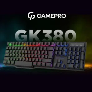 Фото: Клавіатура GamePro GK380 RGB USB Black № 4 | KTC