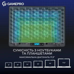 Фото: Підставка для ноутбука GamePro CP1140 Black № 6 | KTC