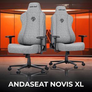 Крісло Anda Seat Novis Size XL Gray Fabric (AD23-XL-01-G-F)