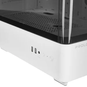 Фото: Корпус ProLogix Lumi GM-01AW Glass White with window № 5 | KTC