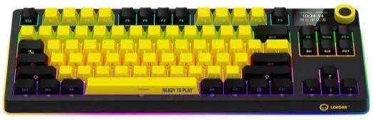 Клавіатура Lorgar KBP70TKLW Toxic Purple ENG WL/RT/USB Black/Yellow (LRG-KBP70TKLW-YL-US)
