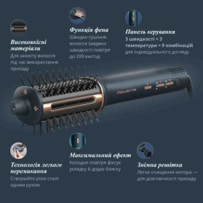 Фен-щітка Rowenta Air Brush 3D 3-in-1 (UB9720E0)