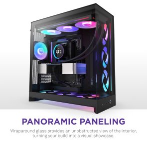 Корпус NZXT H9 Flow RGB Black with window (CM-H92FB-R1)