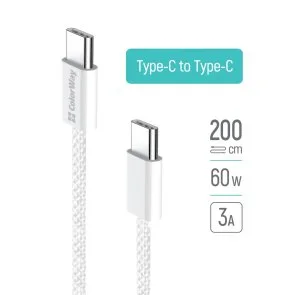 Фото: Кабель ColorWay PD 3A 60W Type-C / Type-C 2m Gray (CW-CBPDCC068-GR) № 3 | KTC