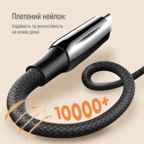 Фото: Кабель ColorWay PD 5A 240W Type-C / Type-C 2m Black (CW-CBPDCC070-BK) № 6 | KTC