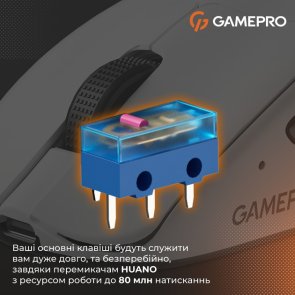 Миша GamePro Genesis Avenger White (GM096W)
