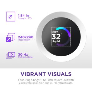 Система рідинного охолодження NZXT Kraken Plus 360 RGB White (RL-KR360-W2)
