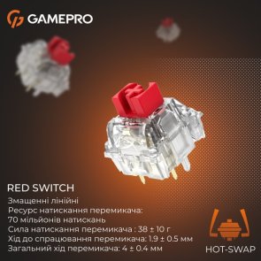 Клавіатура GamePro Genesis Silverlight MK116 YH Switches Grey