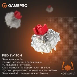 Фото: Клавіатура GamePro Genesis Silverlight MK116 YH Switches Grey № 9 | KTC
