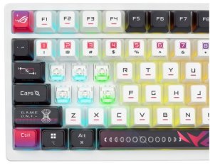 Клавіатура ASUS ROG Azoth X NX Snow V2 EN PBT WL/BT/USB (90MP044F-BKUA30)
